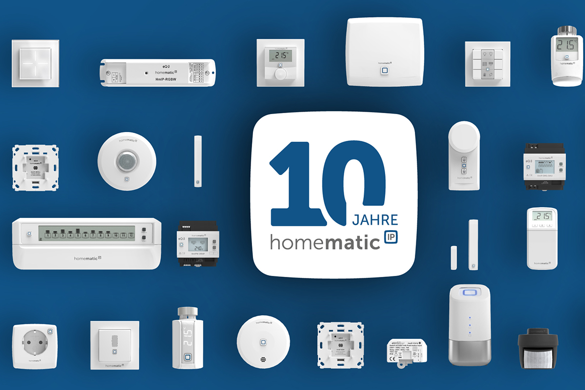 Präsentation verschiedener Produkte von Homematic IP