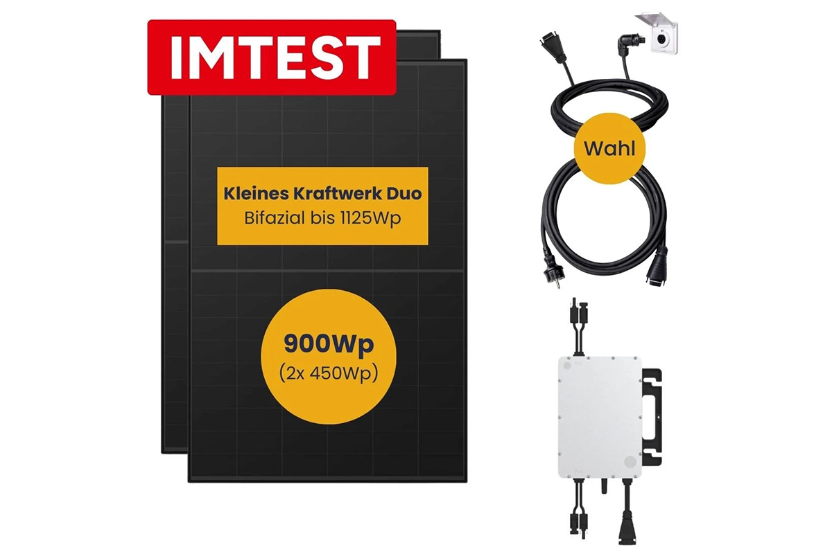 Abbildung eines Balkonkraftwerk-Bundles im Sonderangebot